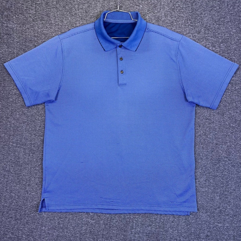 Golden Bear Golf Polo Shirt Mens XL Geo Print Performance Outdoors Jack Nicklaus